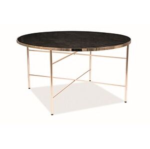 Konferenční stolek: SIGNAL IBIZA B SIGNAL - stoly: sklo/ kov - mramor/ zlatá