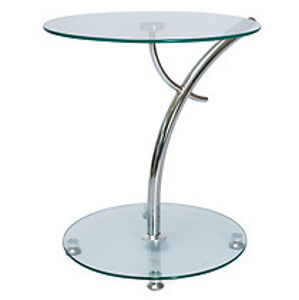 Konferenční stolek: SIGNAL MUNA SIGNAL - stoly: sklo tvrdené-číre/chróm
