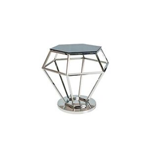 Konferenční stolek: SIGNAL ROLEX SIGNAL - stoly: sklo dymové/ oceľ strieborná