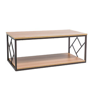 Konferenční stolek: SIGNAL TABLO L SIGNAL - stoly: MDF dub/ kov tmavohnedý