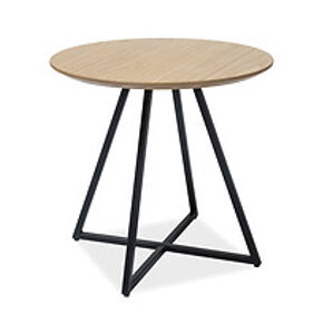 Konferenční stolek: SIGNAL VITA SIGNAL - stoly: dub/čierny kov