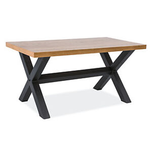 Konferenční stolek: SIGNAL Xavier B SIGNAL - stoly: dub/čierny kov