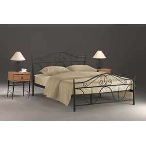 Kovová postel: SIGNAL DENVER s roštem 160 x 200 SIGNAL - spálňový nábytok: kov/čierna