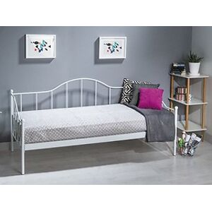 Kovová postel: SIGNAL DOVER s roštem SIGNAL - spálňový nábytok: kov/biela
