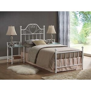 Kovová postel: SIGNAL LIMA s roštem 90 x 200 SIGNAL - spálňový nábytok: kov/biela