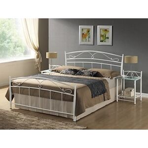 Kovová postel: SIGNAL SIENA s roštem 120 x 200 SIGNAL - spálňový nábytok: kov/biela