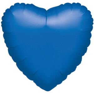 Balonek srdce foliové tmavě modré - Amscan