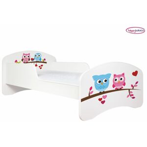 Happy Babies Dětská postel ANIMALS bílá 160x80 cm Farba: Biela / biela, Prevedenie: L03 / 80 x 160 cm / bez úložného priestoru, Obrázok: AM01