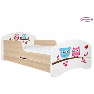 Happy Babies Dětská postel ANIMALS hruška 160x80 cm Farba: Hruška / Biela, Prevedenie: L04 / 80 x 160 cm /S úložným priestorom, Obrázok: AM01