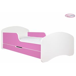 Happy Babies Dětská postel ANIMALS růžová 160x80 cm Farba: Ružová / Biela, Prevedenie: L04 / 80 x 160 cm /S úložným priestorom, Obrázok: Bez obrázku