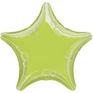Balonek foliový hvězda Lime Green Metallic - Amscan