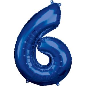 Balónek fóliový narozeniny číslo 5 modré 86cm - Amscan