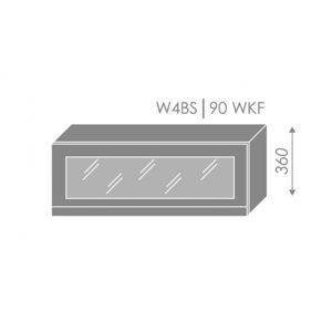 ArtExt Kuchyňská linka Florence - lesk Kuchyně: Horní skříňka W4BS/90 WKF / (ŠxVxH) 90 x 36 x 32,5 cm