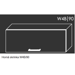 ArtExt Kuchyňská linka Quantum Kuchyně: Horní skříňka W4B/90/(ŠxVxH) 90 x 36 x 30 - 32,5 cm