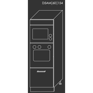 ArtExt Kuchyňská linka Quantum Kuchyně: Spodní skříňka D5AM/60/154/(ŠxVxH) 60 x 154 x 56,5 cm