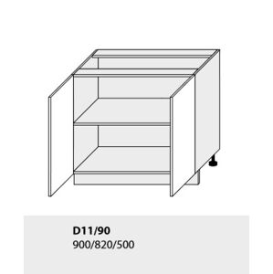 ArtExt Kuchyňská linka Quantum Kuchyně: Spodní skříňka D11/90 / (ŠxVxH) 90 x 82 x 50 cm