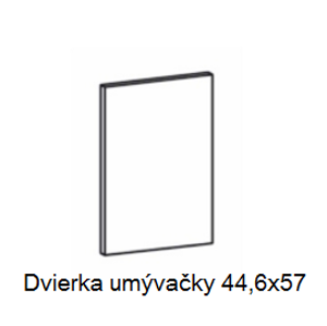 Tempo Kondela Kuchyňská linka ROYAL ROYAL: Dvierka umývačky ROYAL 44,6 x 57 cm