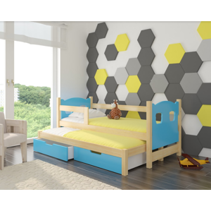 ArtAdrk Dětská postel CAMPOS Barva: Borovice / modrá