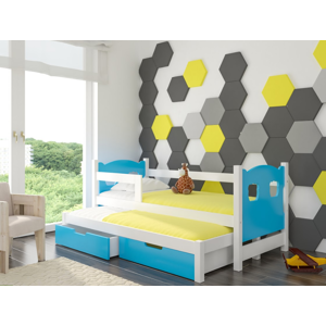ArtAdrk Dětská postel CAMPOS Barva: bílá / modrá