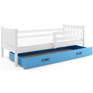 BMS Dětská postel s úložným prostorem CARINO | 90 x 200 cm Barva: bílá / modrá