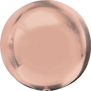 Foliový balónek koule růžovo-zlatá 38cm - Amscan