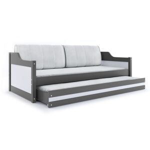 BMS Dětská postel s přistýlkou DAWID | šedá 90 x 200 cm Barva: Bílá