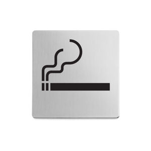 Piktogram prostor pro kouření samolepící broušený nerez ZACK