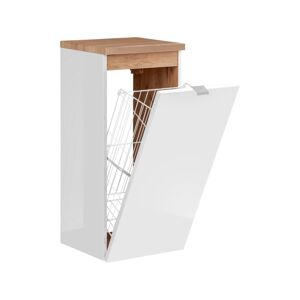 ArtCom Koupelnová sestava CAPRI White Capri | bílá: Nízká spodní skříňka s košem 811