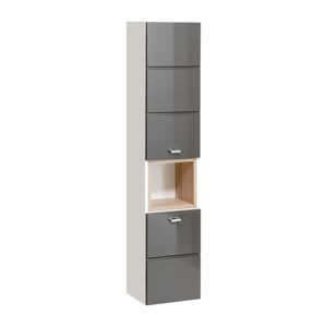 ArtCom Koupelnová sestava FINKA Grey FINKA: Vysoká skrinka 800 | (VxŠxH) 140 x 30 x 35 cm