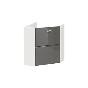 ArtCom Rohová koupelnová skříňka FINKA Grey 824 FINKA: Skříňka pod umyvadlo rohová 824 | (VxŠxH) 46 x 40 x 40 cm