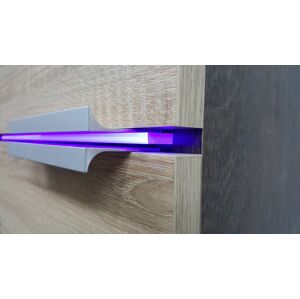 ArtAdrk Koupelnová sestava LAURO Barva: LED osvětlení polic - modré