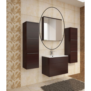 Tempo Kondela Koupelnová sestava Mason wenge Kúpelňová zostava Mason: skrinka so zrkadlom wenge  60x65x17