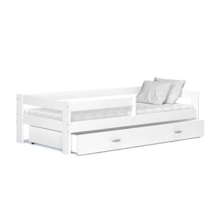 ArtAJ Dětská postel Hugo 190 x 80 / MDF Barva: Bílá / bílá, Provedení: s matrací