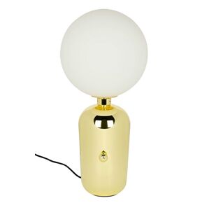 King Home Lampa biurkowa BOY Fi 25 złota - LED, metal, szkło