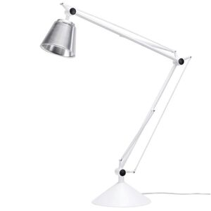 King Home Lampa biurkowa RAYON ARM TABLE biała - LED, klosz z akrylu