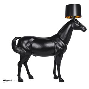 King Home Lampa podłogowa kůň HORSE 1 UP czarna - włókno Szklane