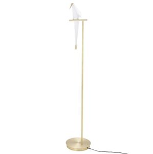 King Home Lampa podłogowa LORO FLOOR złota - LED