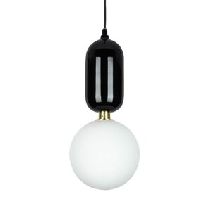 King Home Lampa wisząca BOY S Fi 18 czarna - LED, szkło, metal