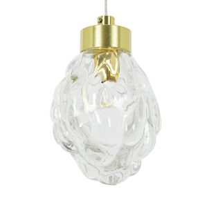 King Home Lampa wisząca FLASH złota - LED, szkło