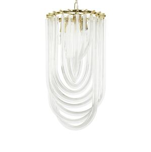 King Home Lampa wisząca MURANO S złota - szkło, metal