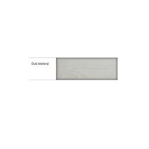 Drewmax Manželská postel - masiv LK293 | 140 cm dub Farba: Dub bielený