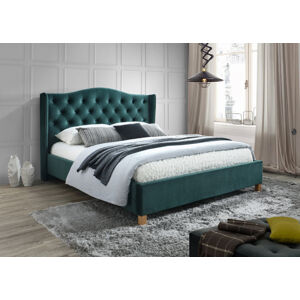 Signal Manželská postel ASPEN Velvet | 140 x 200 cm Barva: Zelená / Bluvel 78