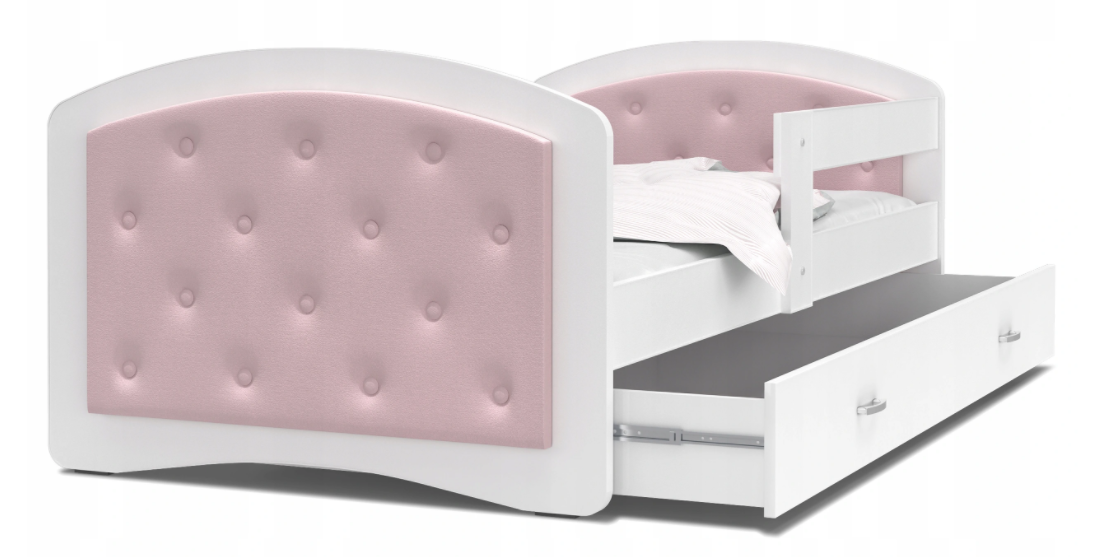 ArtAJ Dětská postel MEGI G | Trinity 160 x 80 cm Barva: Pudrovorůžová
