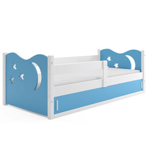 BMS Dětská postel MIKOLAJ 1 | bílá 80 x 160 cm Barva: bílá / modrá
