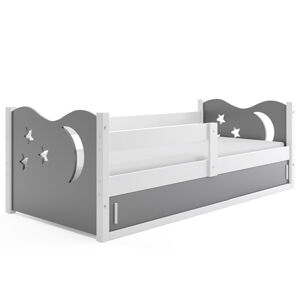 BMS Dětská postel MIKOLAJ 1 | bílá 80 x 160 cm Barva: bílá / šedá