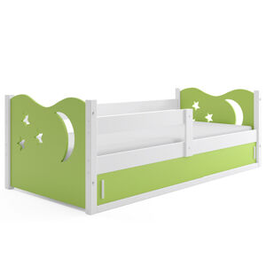 BMS Dětská postel MIKOLAJ 1 | bílá 80 x 160 cm Barva: bílá / zelená