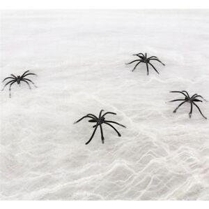 Pavučina bílá s pavouky 20g + 4 pavouci - Halloween - GoDan