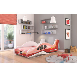 ArtAdrk Dětská postel PLANE Barva: Červená, Provedení: 80 x 160 cm