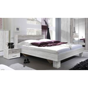 Manželská posteľ Vera Barva: bílá / fialová, Provedení: 180 x 200 cm