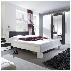 Manželská posteľ Vera Farba: biela / čierna orech, Prevedenie: 180 x 200 cm